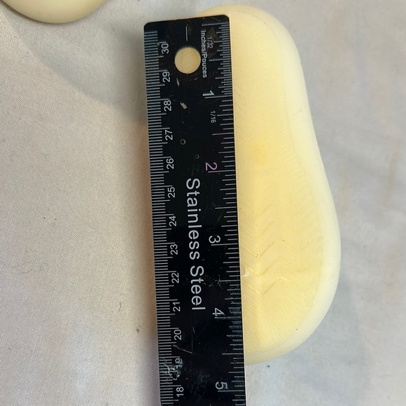 NWOT Cream and Yellow Baby Walker Shoes with Knitted Upper - Picture 5 of 5